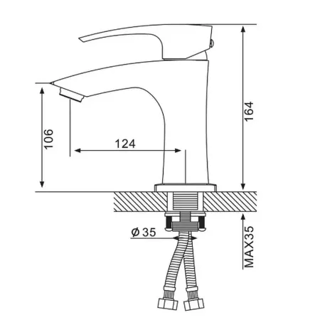 Смеситель для раковины GAPPO G1007-91
