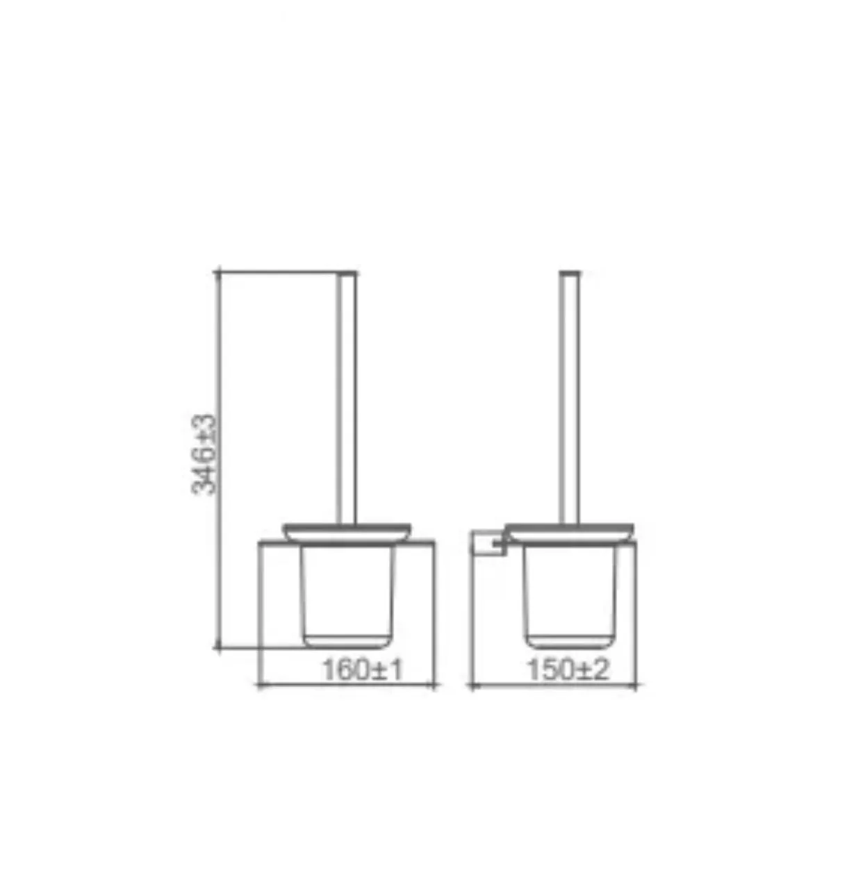 Ершик настенный сатин золото GAPPO G30910-3