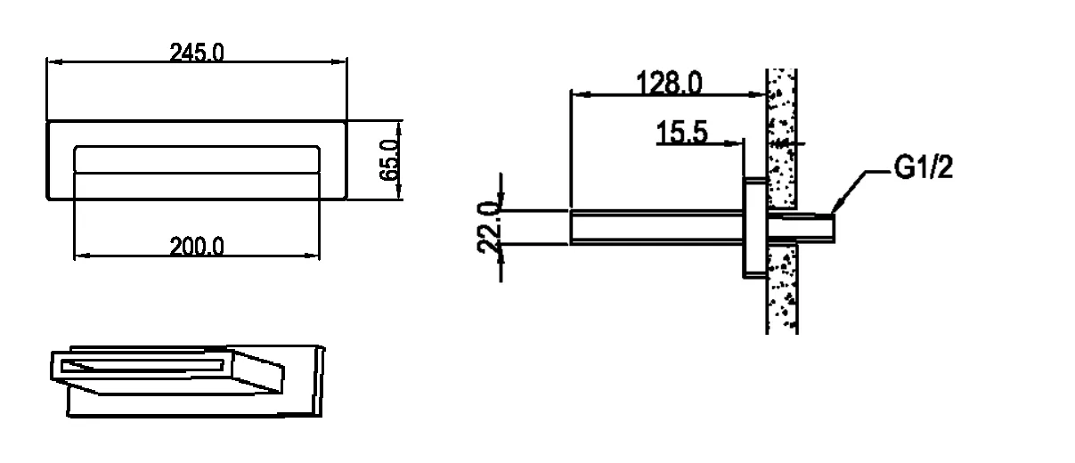 Излив ZODIAC Brushed Bronze 