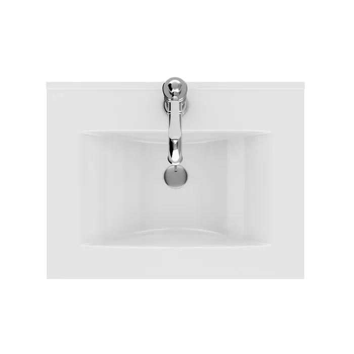 Тумба с умывальником, напольная, 60 см, белая, Oxford, IDDIS, OXF60W0i95K