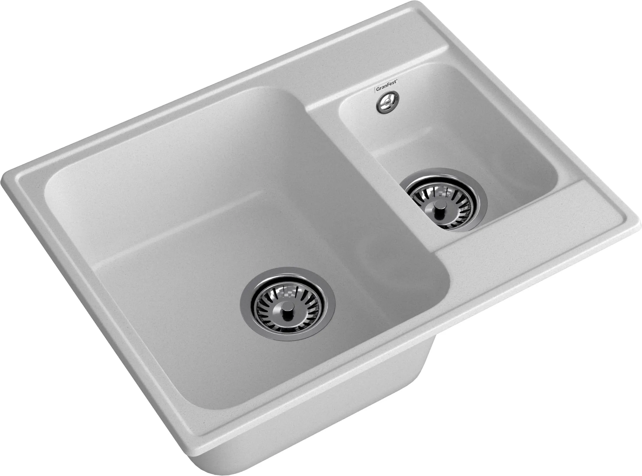 GranFest QUARZ (ECO-09) Мойка 1.5-чаш. 620*480 (серый)