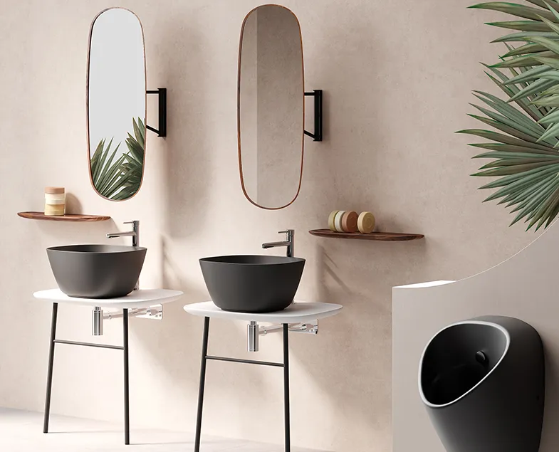 Зеркало 35 см поворотное цвет американский орех VITRA Plural 64059 