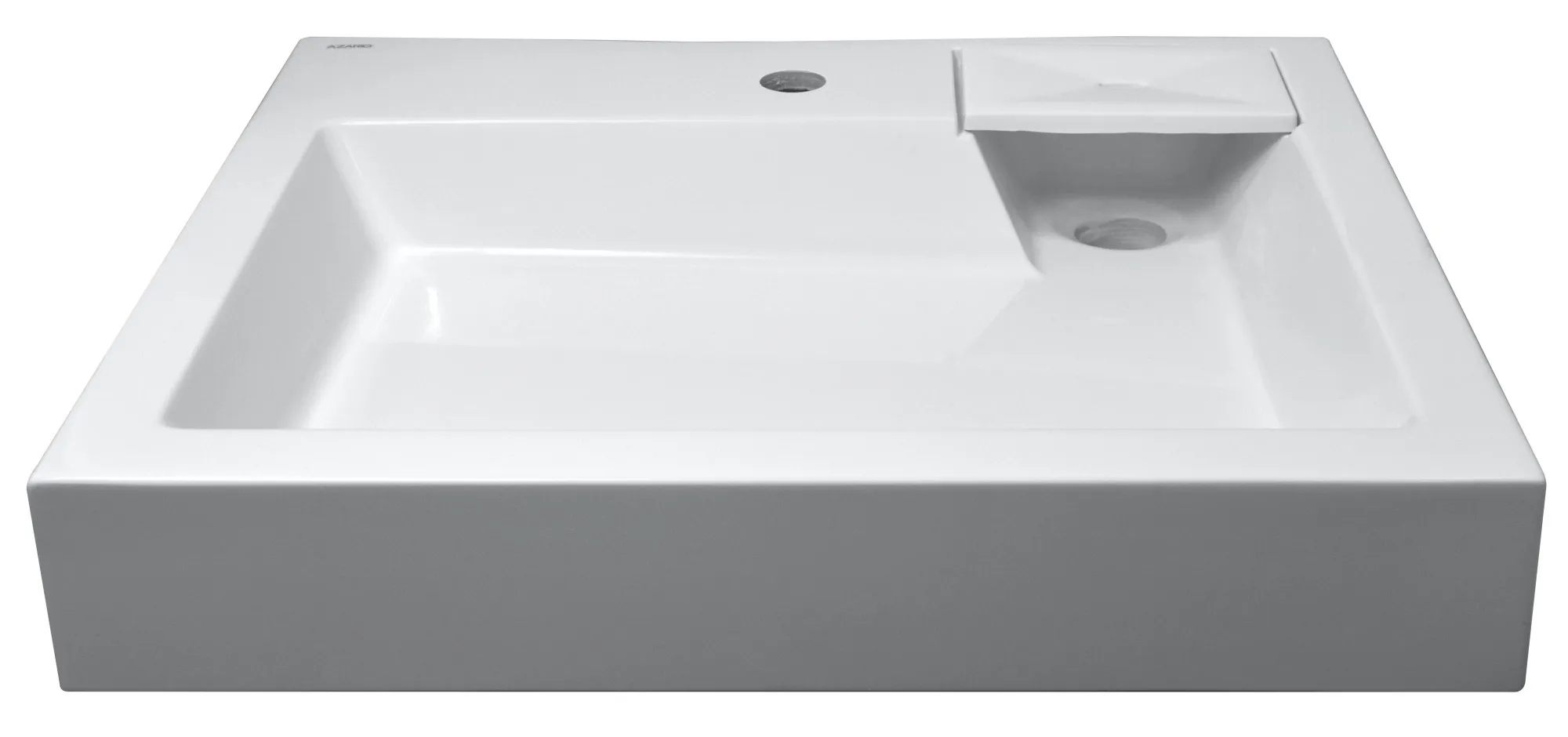 Раковина подвесная AZARIO Etna 600х500х110 литьевой мрамор, белая (CS00078303) в магазинах СантехГид