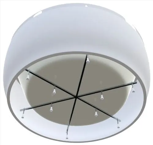 Ванна акриловая Aima Design OMEGA New 180х180 Круглая Отдельностоящая белая 01омн1818