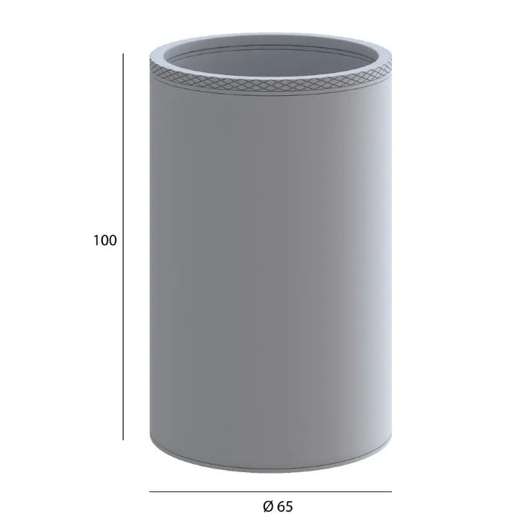 Стакан Настенный Uno Matt White