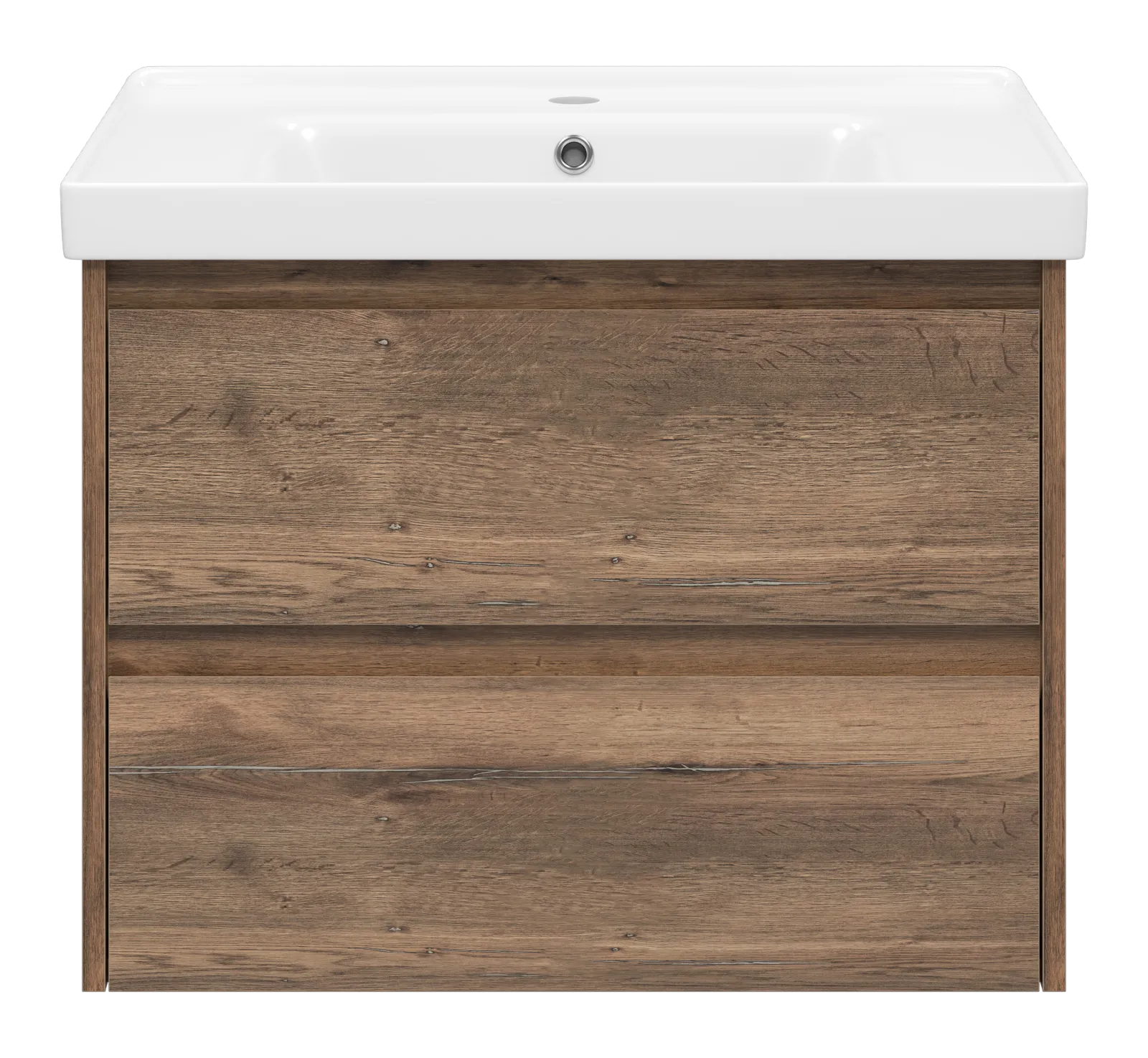 Dallas - 70 Тумба подвесная ДСП (Дуб Галифакс) + раковина