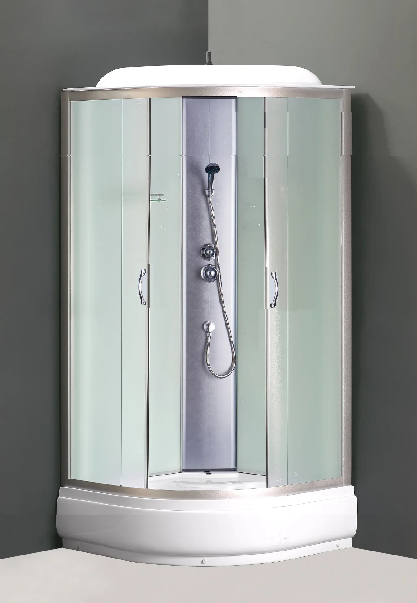 Душевая кабина LORANTO 80х80х215 матовое стекло 4мм, поддон 25 см CS-6680-25 F