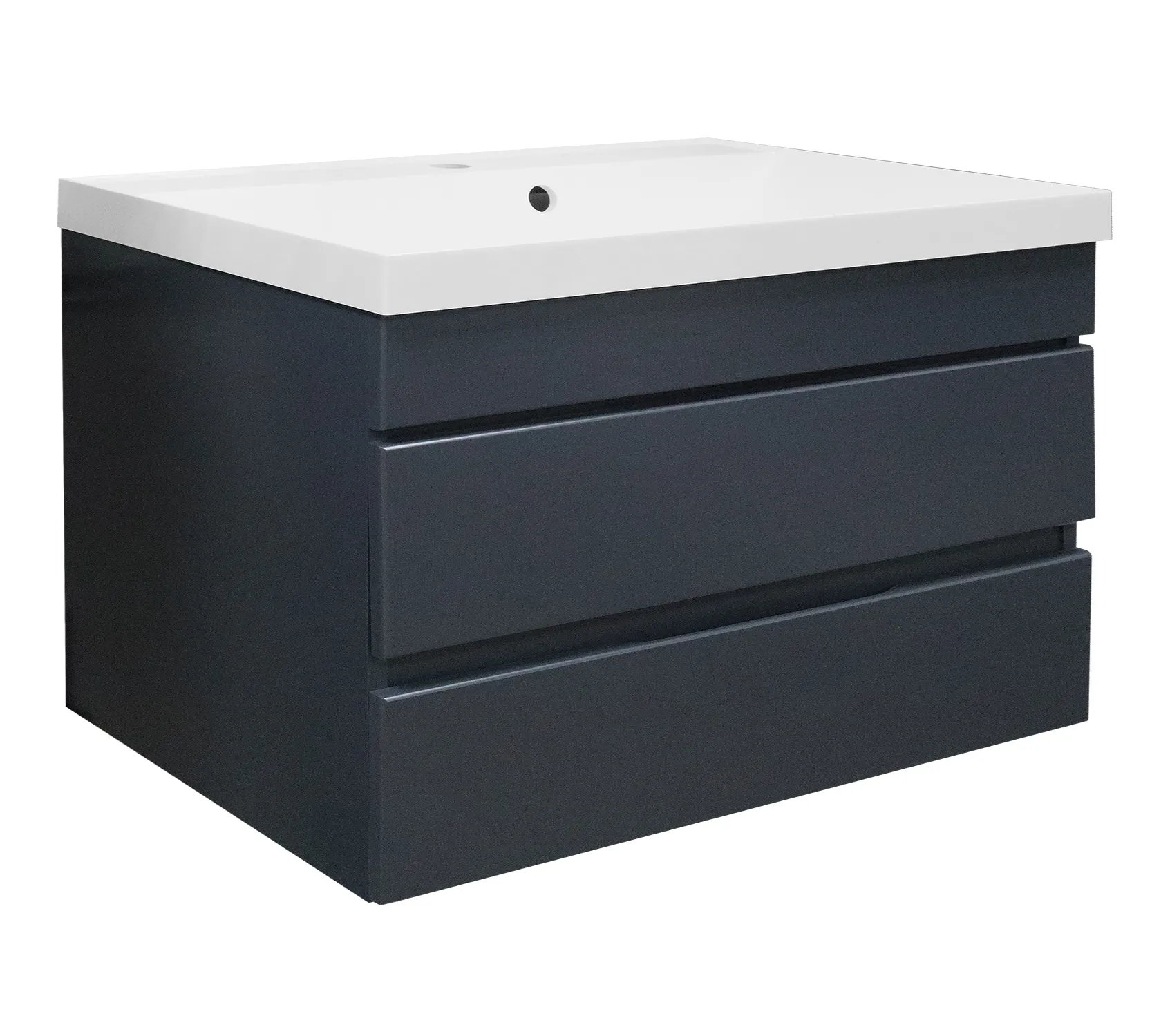 Комплект Azario Тумба Эстима 80/2 795х447х555 подвесная, с раковиной Астория 80, графит () CS00094589
