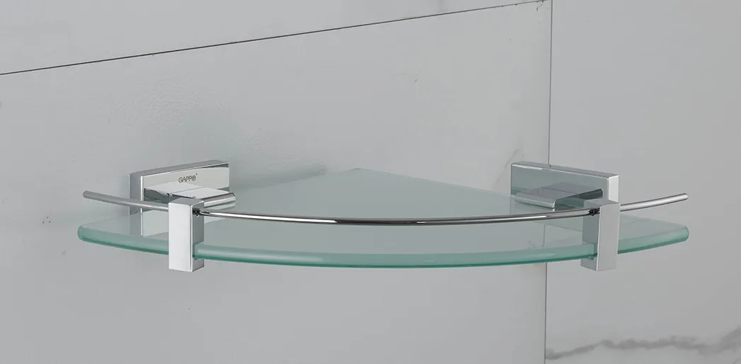 Полка стеклянная угловная GAPPO G0721-1