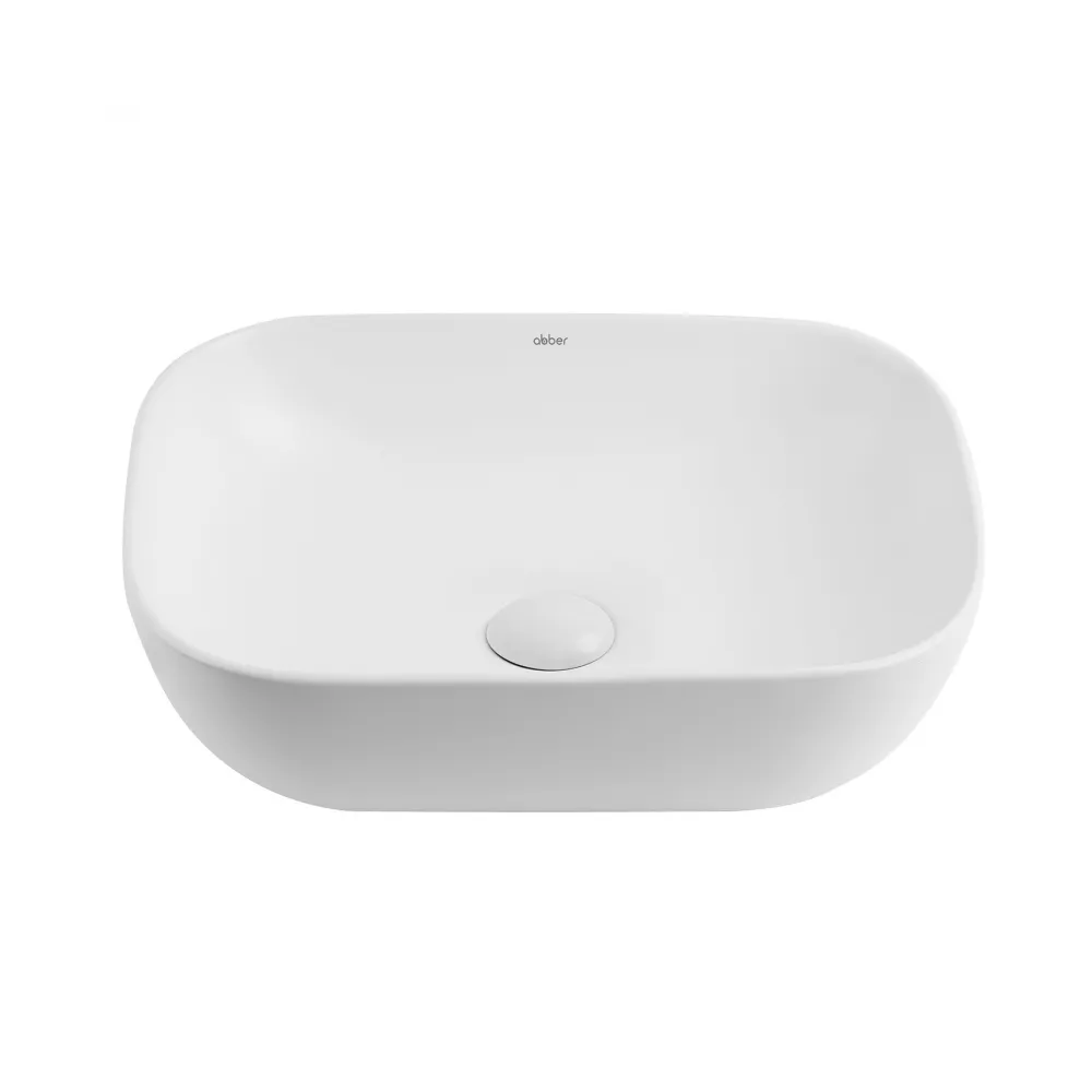 Раковина накладная ABBER Rechteck AC2200MW белая матовая в магазинах СантехГид