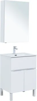 Комплект мебели для ванной Aquanet Алвита New 60 1 ящик, 2 дверцы, белый матовый