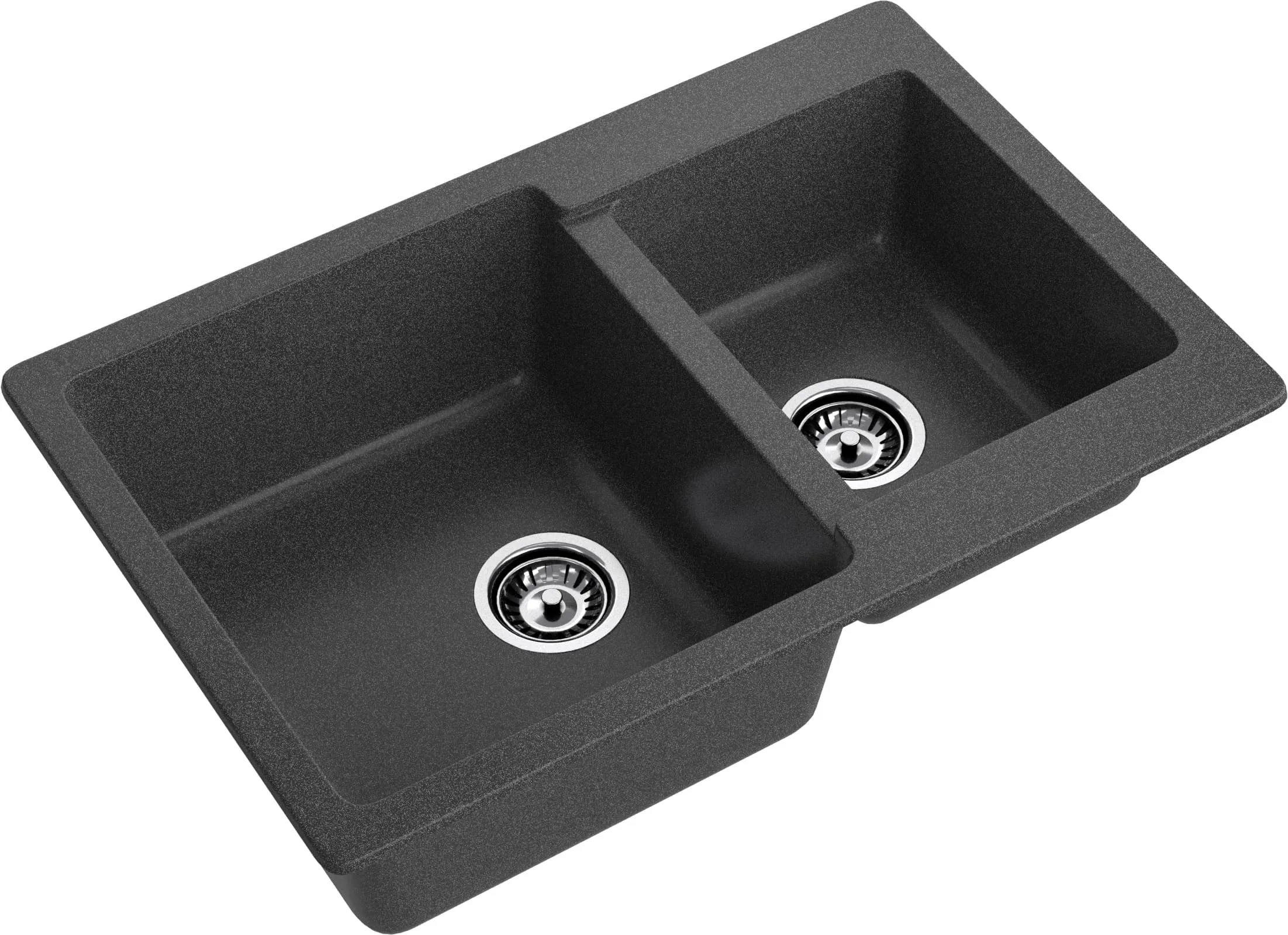 GRANFEST Мойка композит PRACTIK GF-P--780K  2 чаши 780*510 мм графит арт.GF-