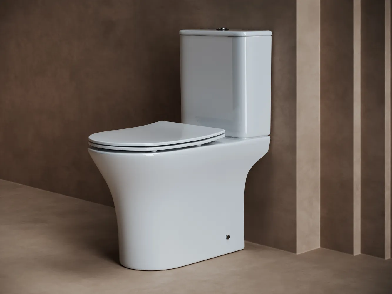 Напольный унитаз с бачком Fortuna Rimless,  двойной смыв 3/6 арматура, нижняя подводка глубокий смыв