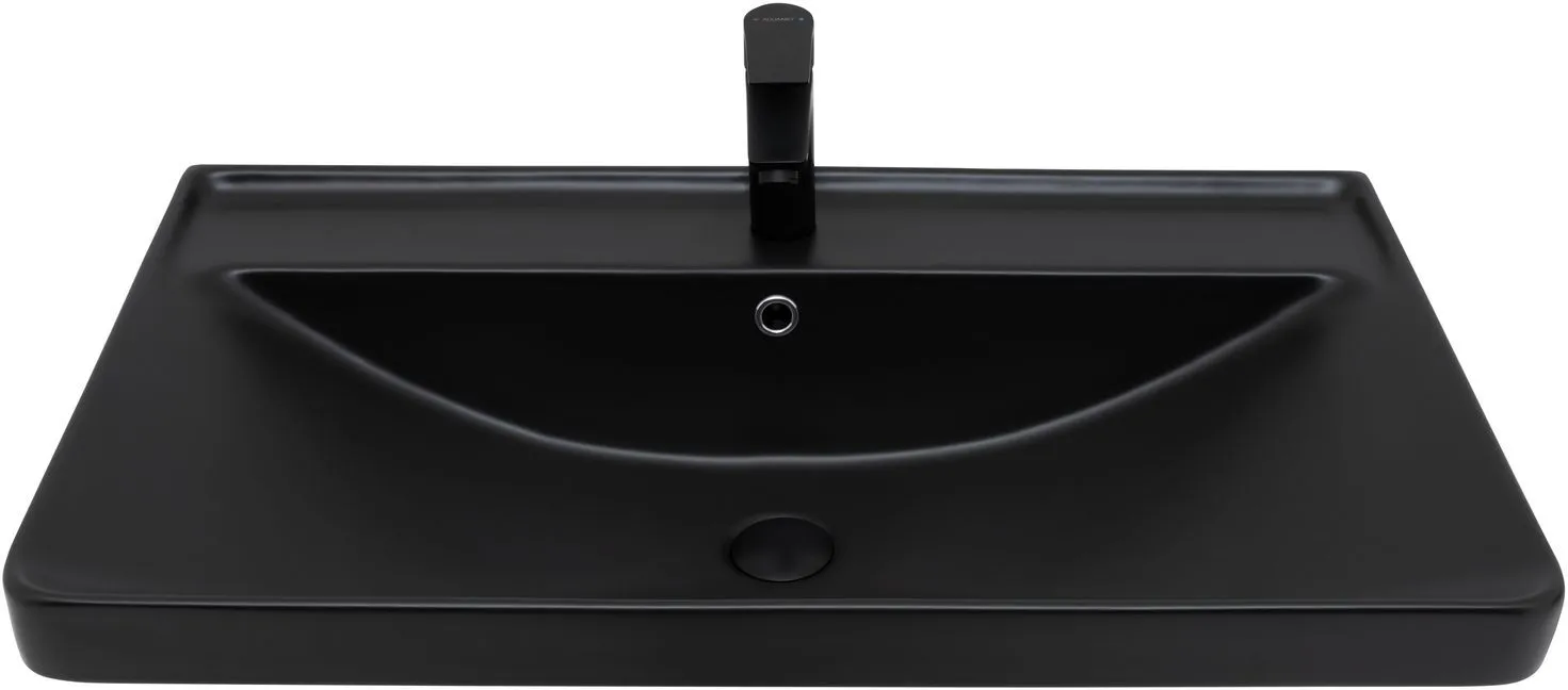 Раковина Aquanet Ирис 80 черная матовая