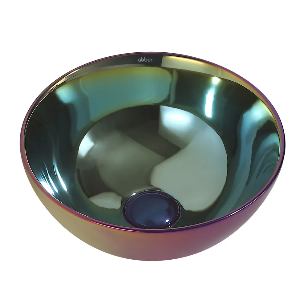 Раковина накладная ABBER Bequem AC2106Regen хамелеон в магазинах СантехГид