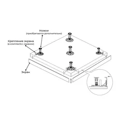 Экран для душевого поддона RGW NG-01
