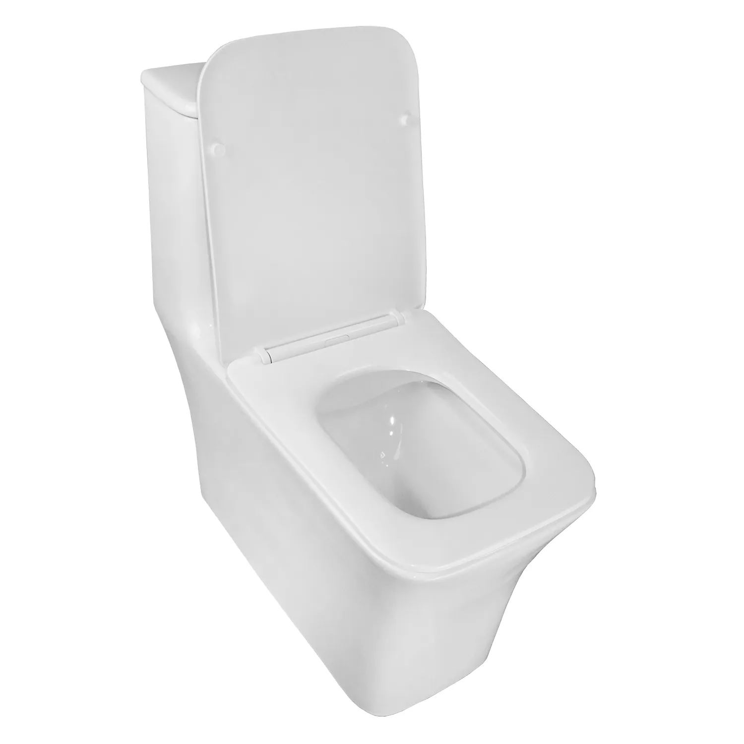 Унитаз-моноблок AZARIO GRESSA 705х370х760 напольный, безободковый, в комплекте с сиденьем дюропласт микролифт, белый () AZ-1111