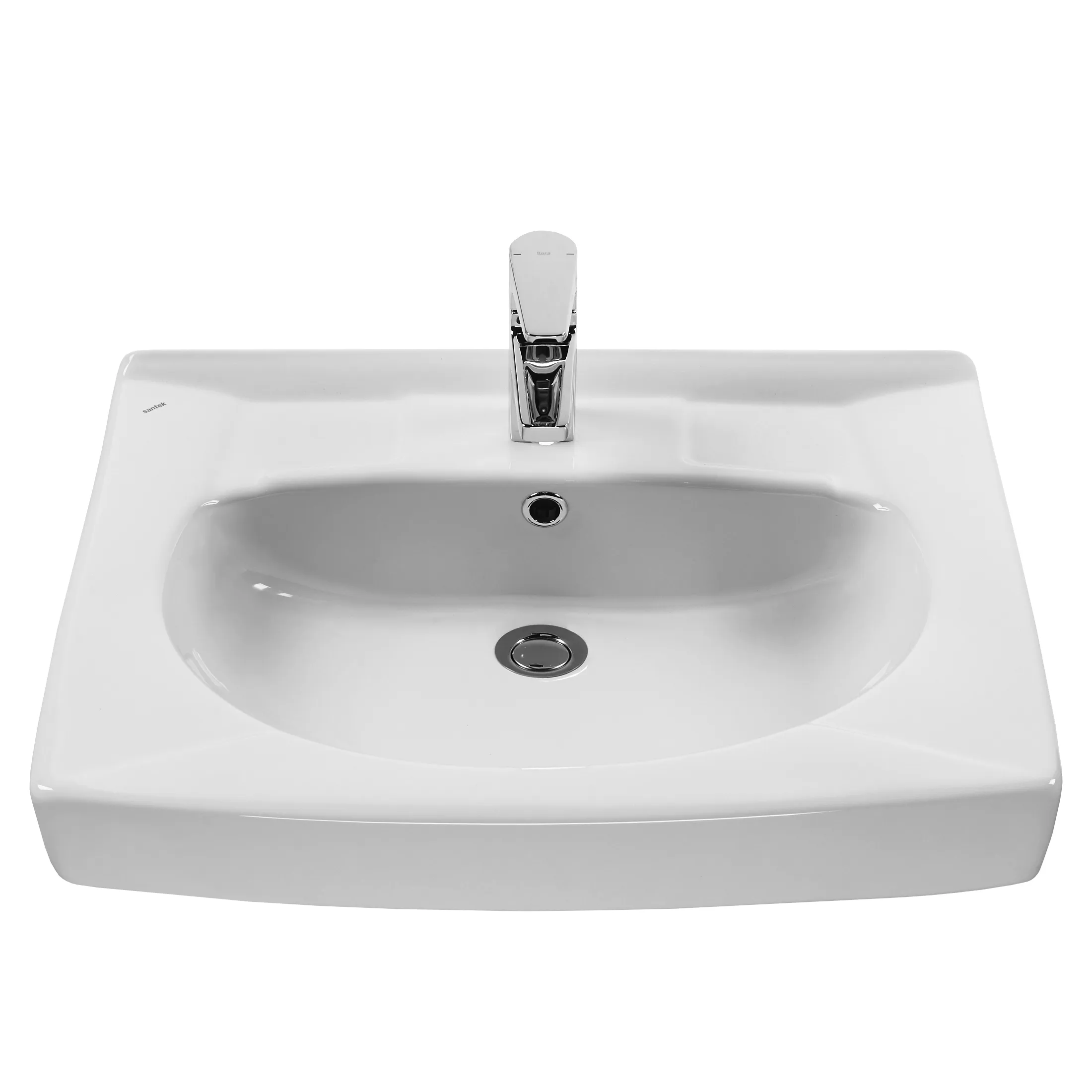 Раковина Santek Пилот 60х50 с кронштейнами и сифоном 1WH301970 в магазинах СантехГид