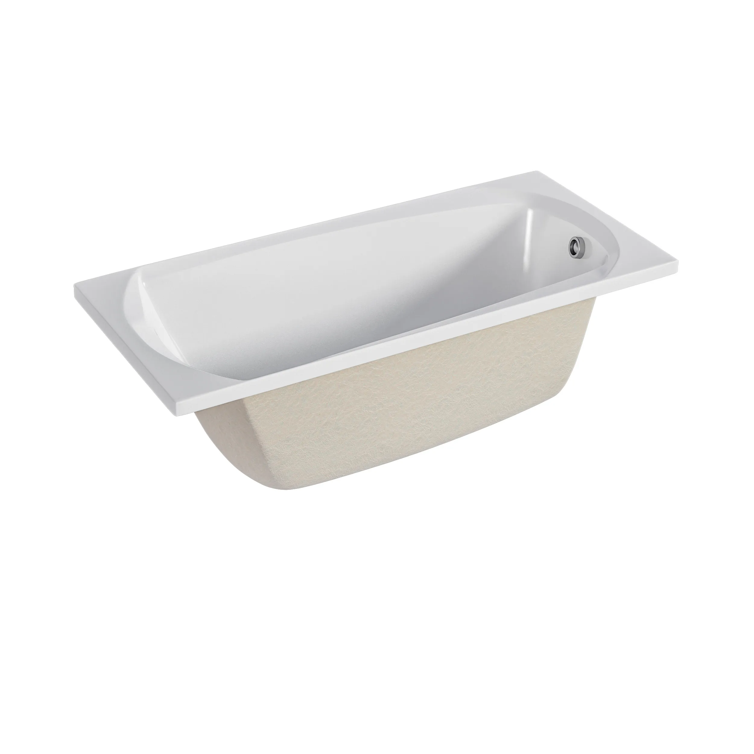 Ванна акриловая 1Marka ELEGANCE 130х70 Прямоугольная белая 01эл1370