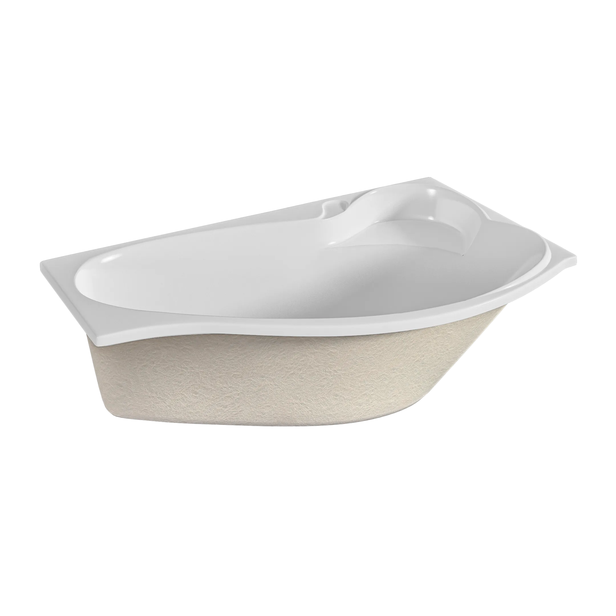 Ванна акриловая Marka One GRACIA 150х90 Асимметричная Белая Правая 01гр1590п