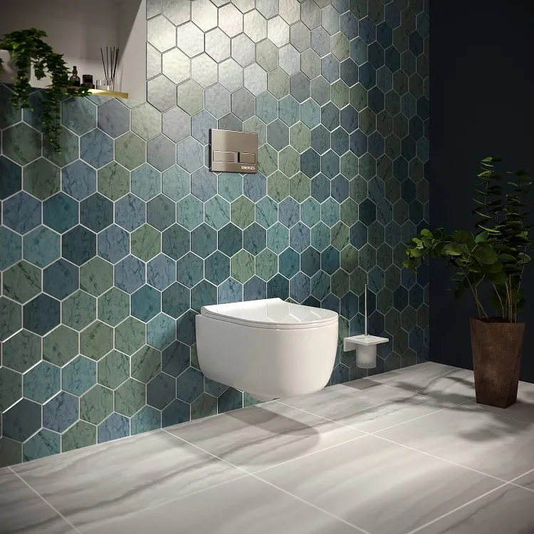 Инсталляция BERGES для скрытого монтажа NOVUM L2 с кнопкой Хром матовый