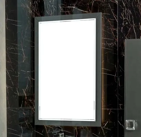 Зеркало Dolce Глянцевый Графит 105x70см 