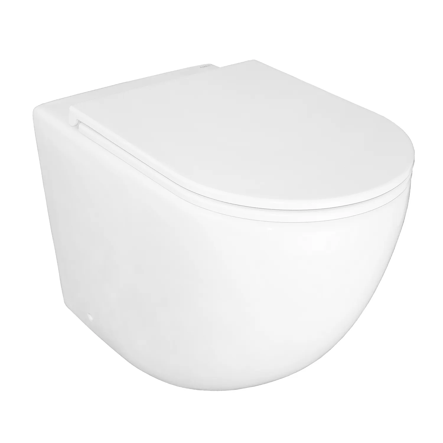 Унитаз приставной Azario Grado 365х570х410 безободковый, смыв "Торнадо", в комплекте с быстросъемным сидением микролифт () AZ-2141D-UQ1