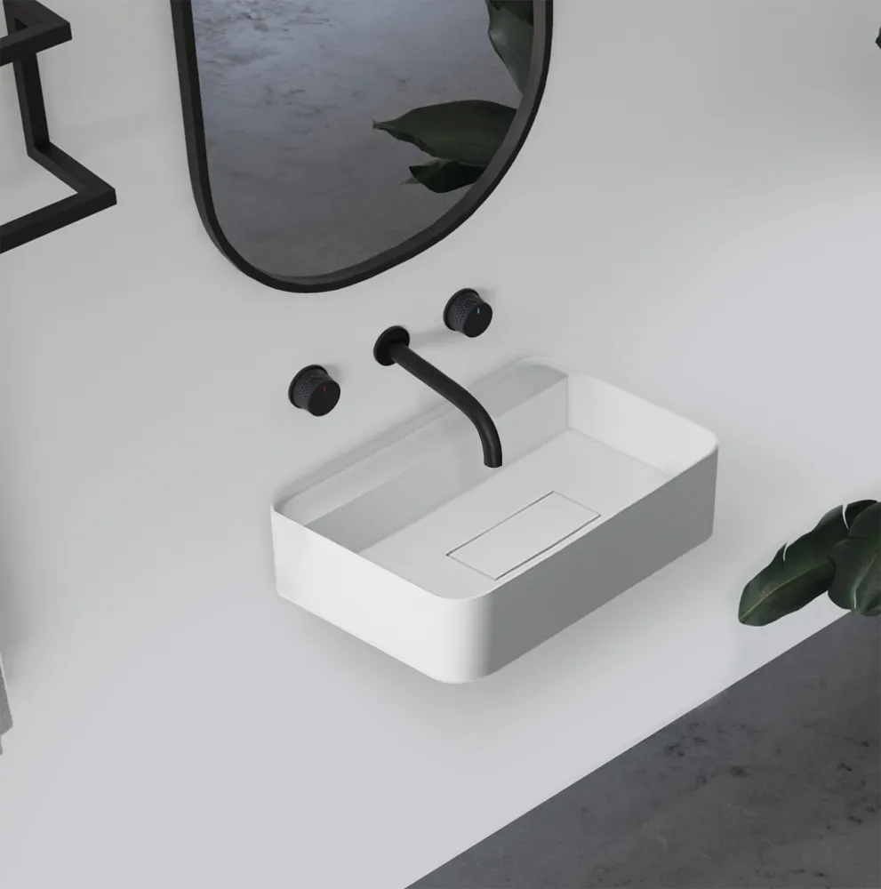 Раковина подвесная ABBER Stein AS2626 белая матовая в магазинах СантехГид