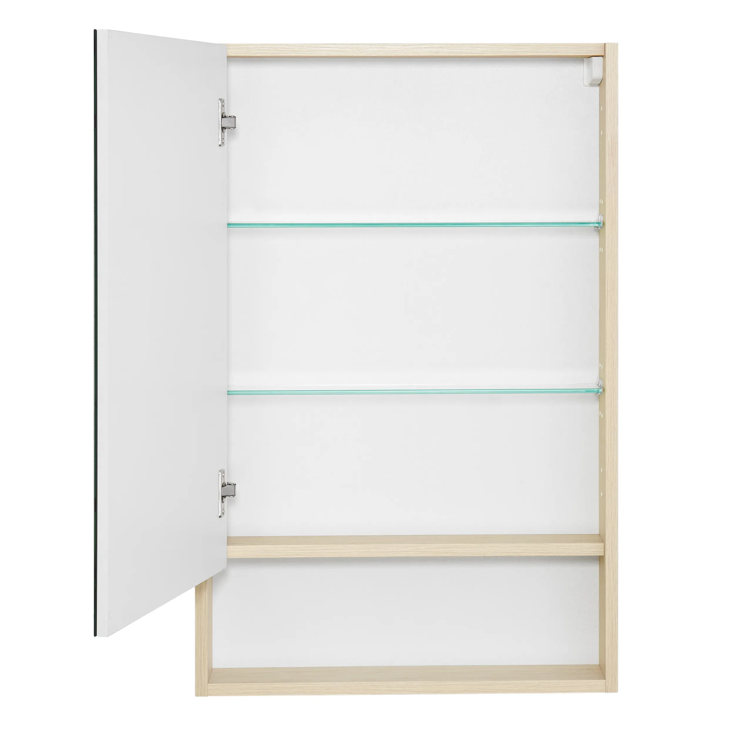 Зеркальный шкаф AQUATON Сканди 55 белый, дуб верона 1A252102SDB20