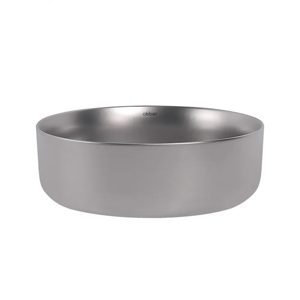 Раковина накладная ABBER Bequem AC2108MS серебро матовое в магазинах СантехГид