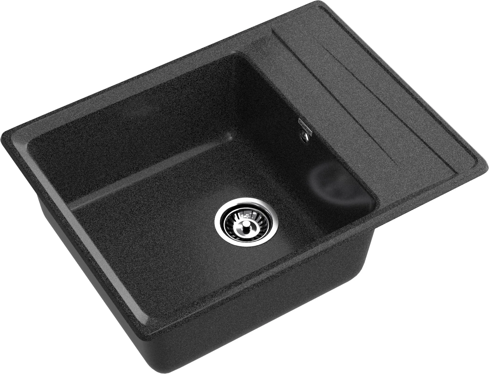 GRANFEST Мойка композит LEVEL, GF-LV-660L, чаш+кр 660*500, графит