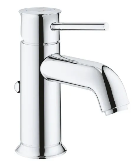 Смеситель для раковины с донным клапаном BauСlassiс, хром 23161000