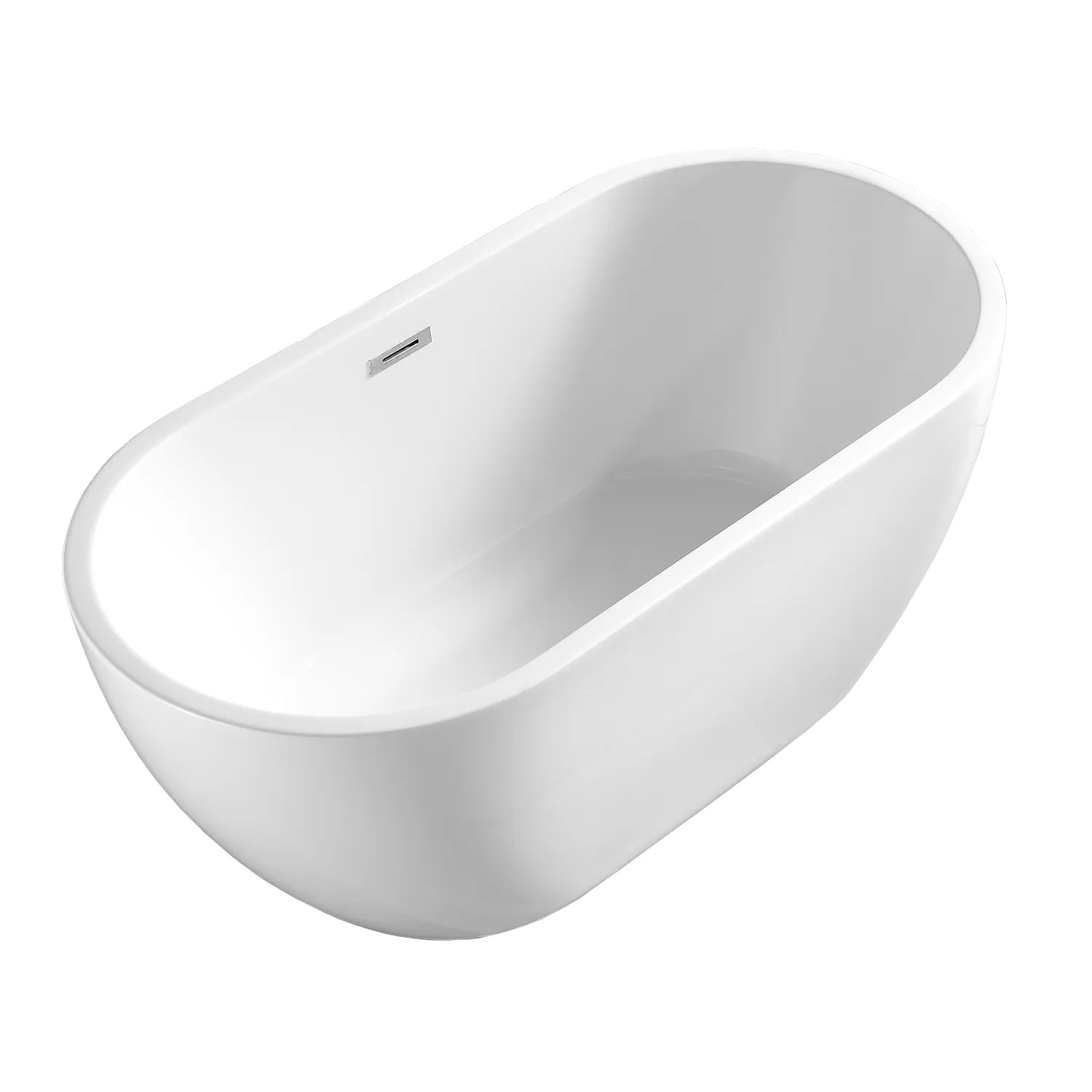 Ванна акриловая Azario BLANCA 1700x750x580 отдельностоящая, в комплекте с сифоном и металлической рамой, цвет белый (AZ-6602-17075)