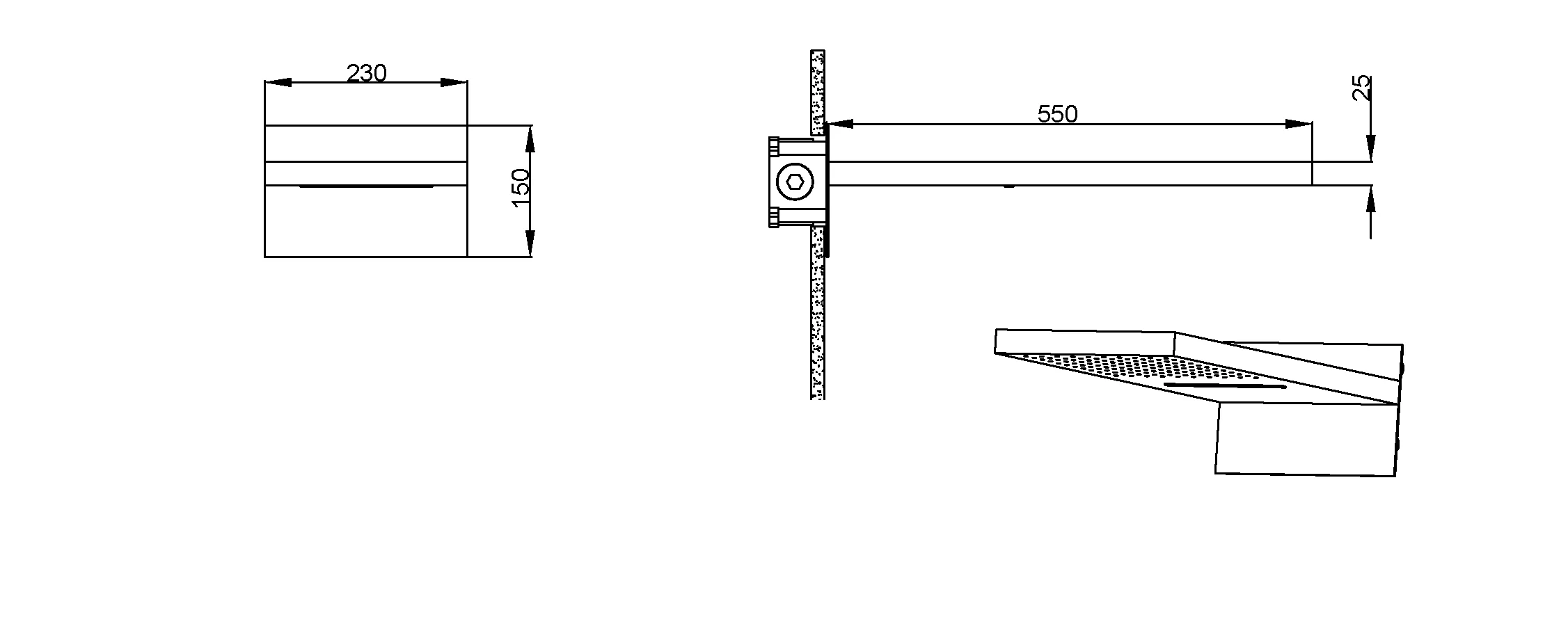 Лейка верхняя FUSION White с каскадом 