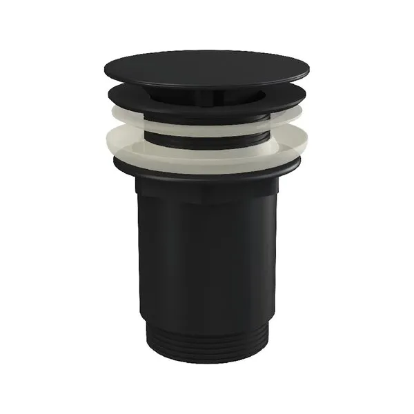 Слив для умывальника без перелива ЧЕРНЫЙ МАТОВЫЙ в магазинах СантехГид
