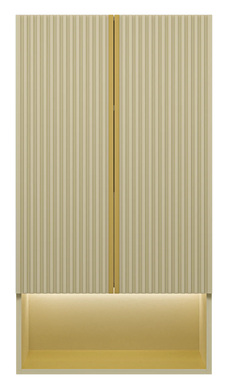 Шкаф Brevita Vega 60 над стиральной машиной подвесной (кремовый)