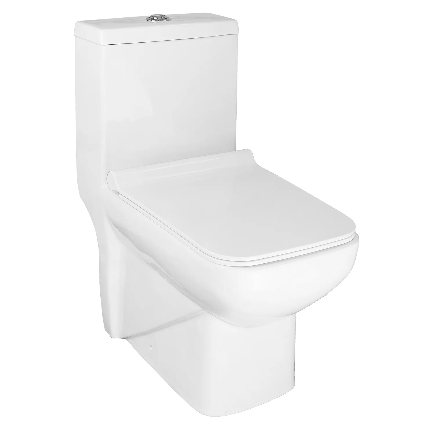 Унитаз-моноблок Azario Zeno 640х365х740 ободковый, с быстросъемным сиденьем Slim микролифт () AZ-1169