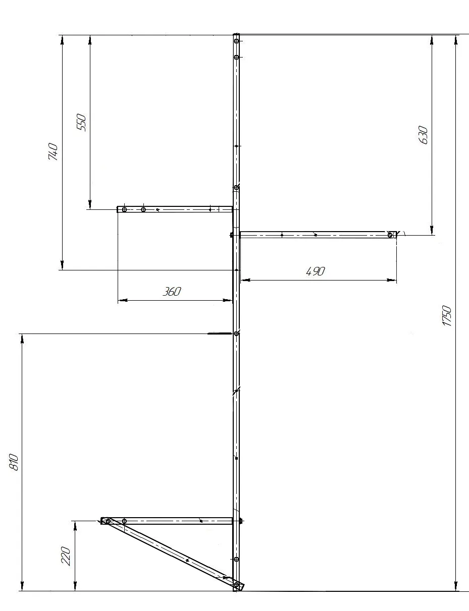Рама разборная "ERGONOMIKA" 158-175