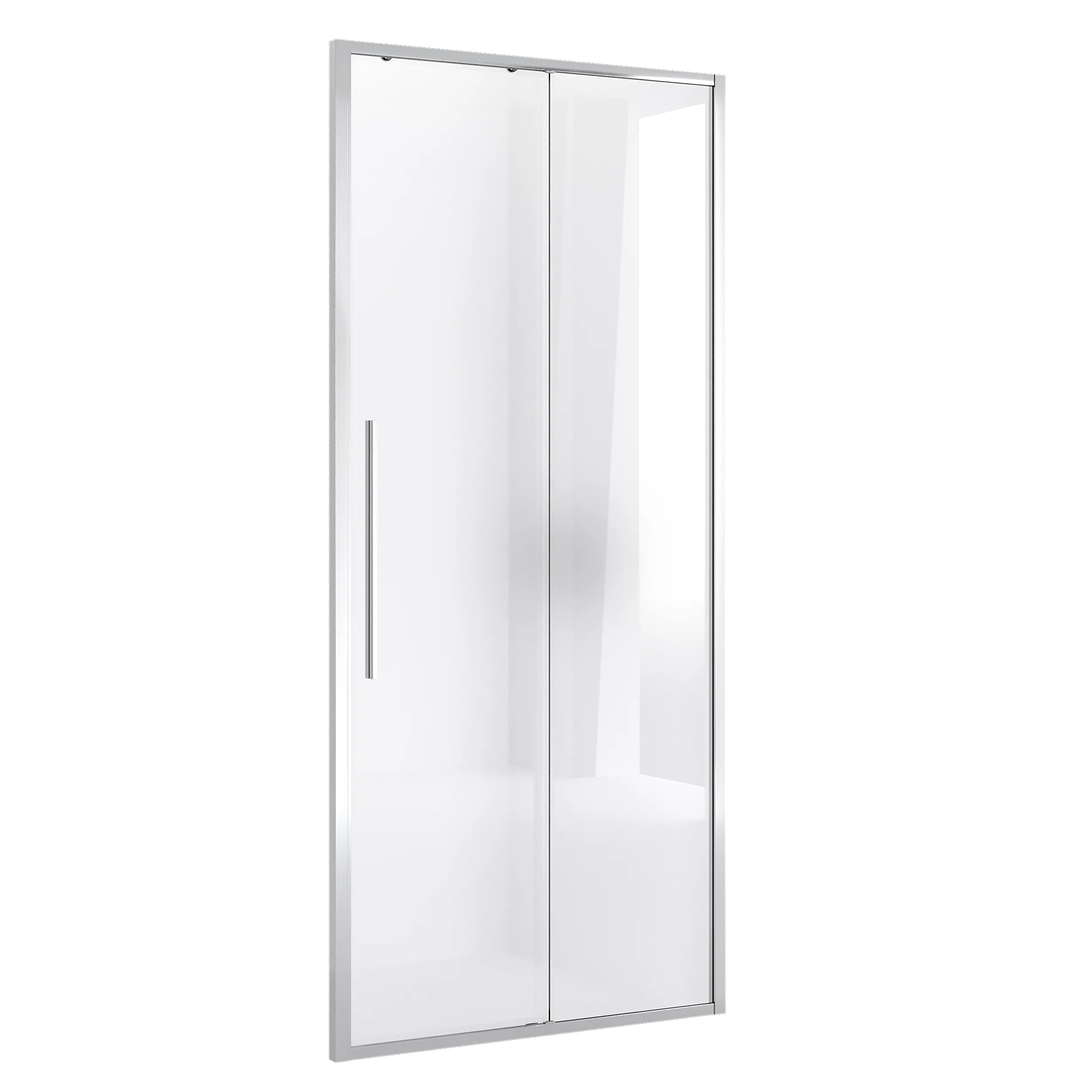 Дверь в нишу Niagara Nova (100х195) хром,стекло прозрачное,дверь раздвижная,1 место NG-64-10A 