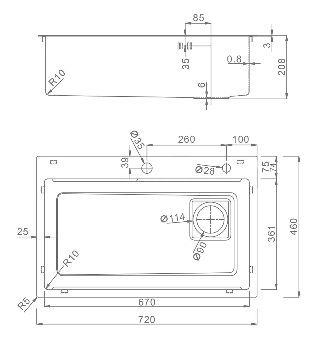 Мойка - профессиональная ручная работа RAGLO R702.7246.05