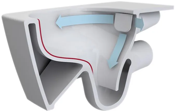 Унитаз напольный безободковый Open-back с бачком и сиденьем микролифт Zentrum 9824B003-7207