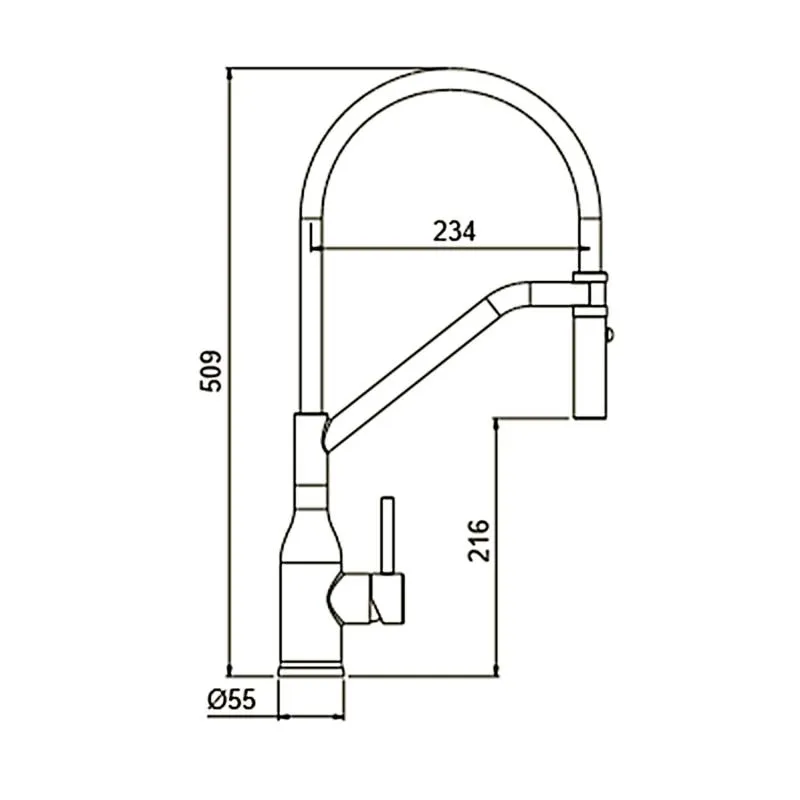 Смеситель для кухни оружейная сталь GAPPO G4098-19