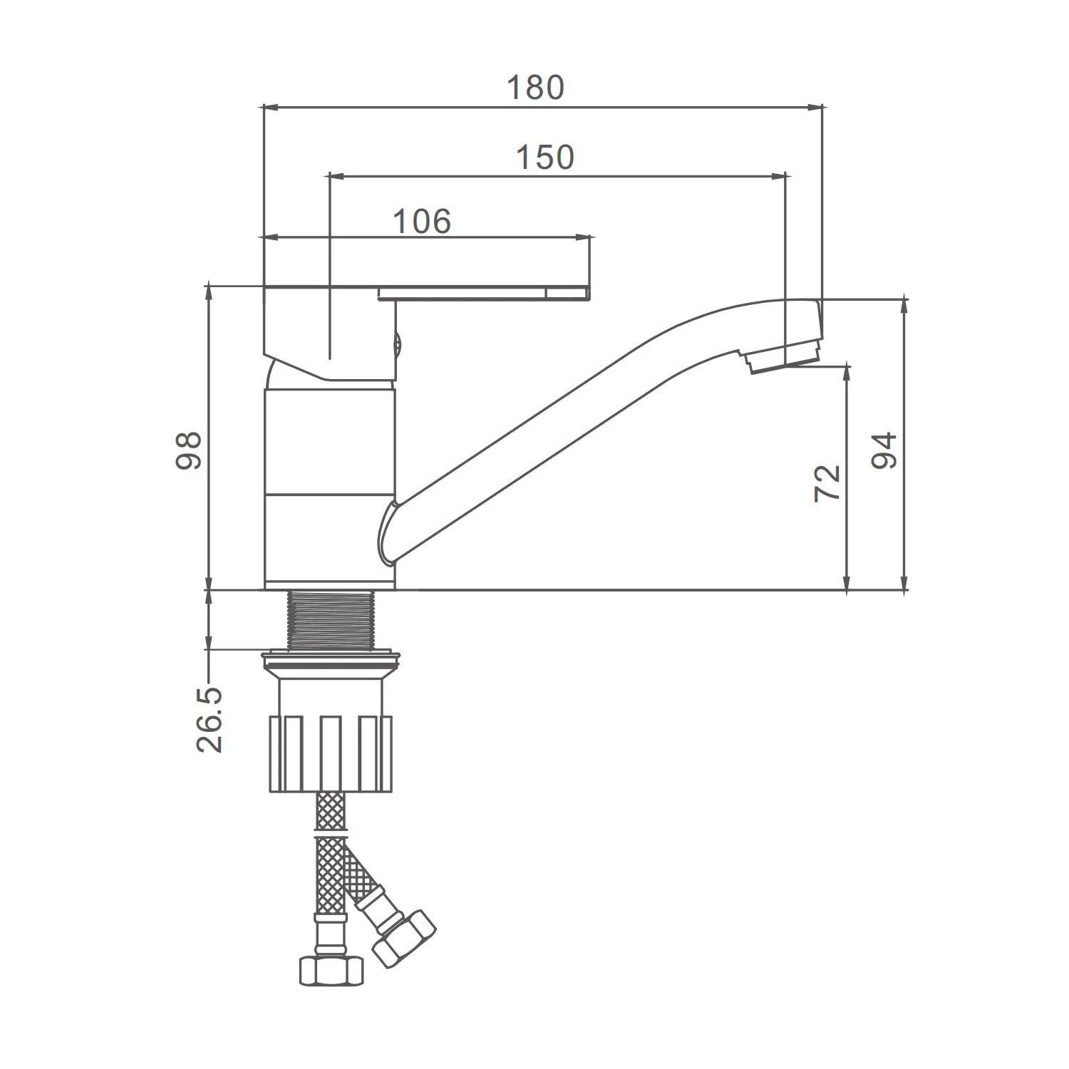Смеситель Prohanss для кухни