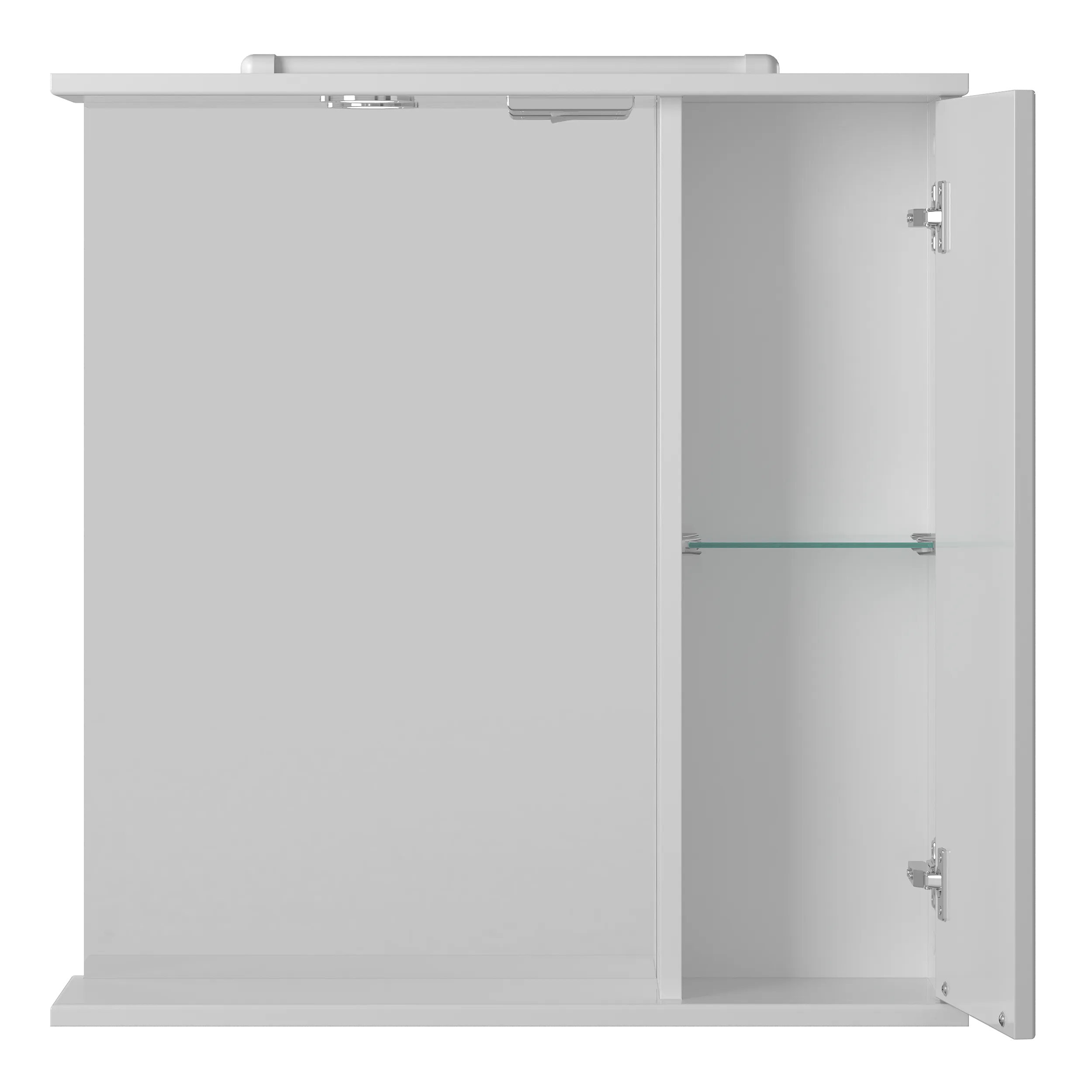 Зеркальный шкаф Briz Бриз
левый 65 см, белый глянец