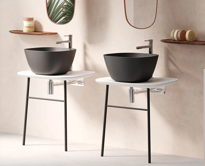 62561 Plural Столешница-консоль 70 см под раковину цвет матовый белый VITRA