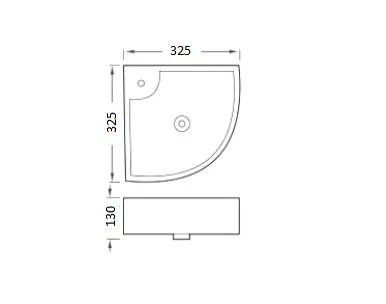 Раковина угловая Aquatek 325*325*130 AQ5166A-00 в магазинах СантехГид