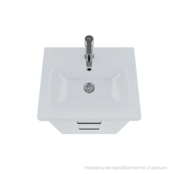 Тумба напольная, 50 см, белая/под дерево, New Sena, IDDIS, NSE50W1i95