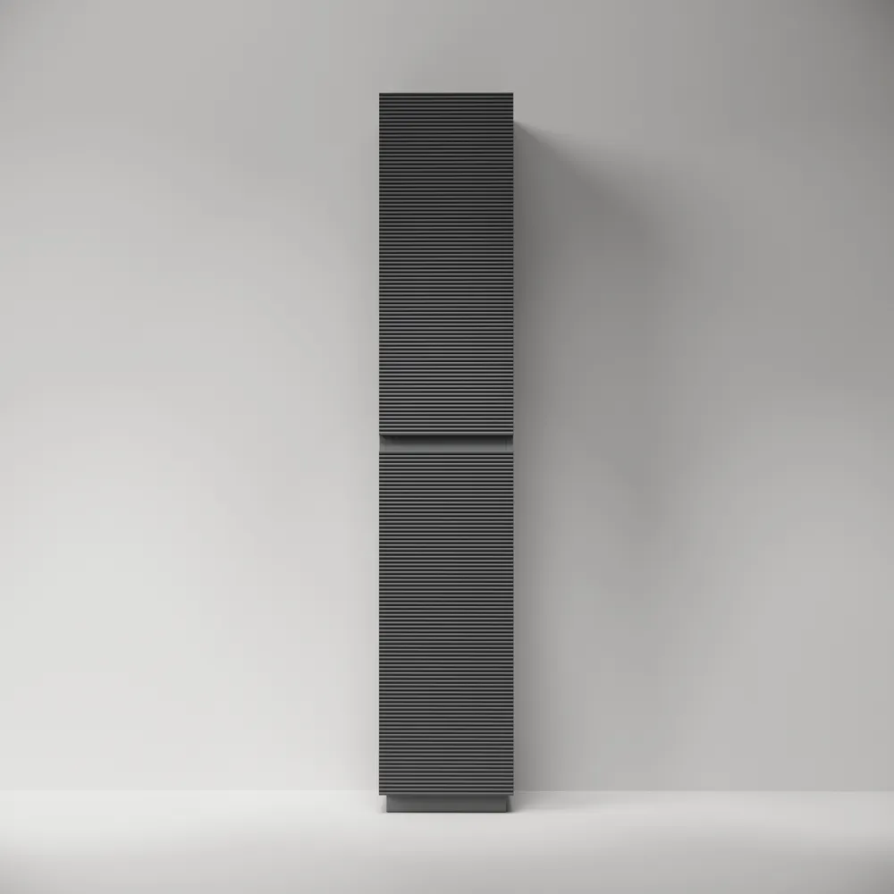Шкаф-пенал Sancos Фолк напольный / Folk Floor PFL35FGS 35x35x188 темный серый / grey soft