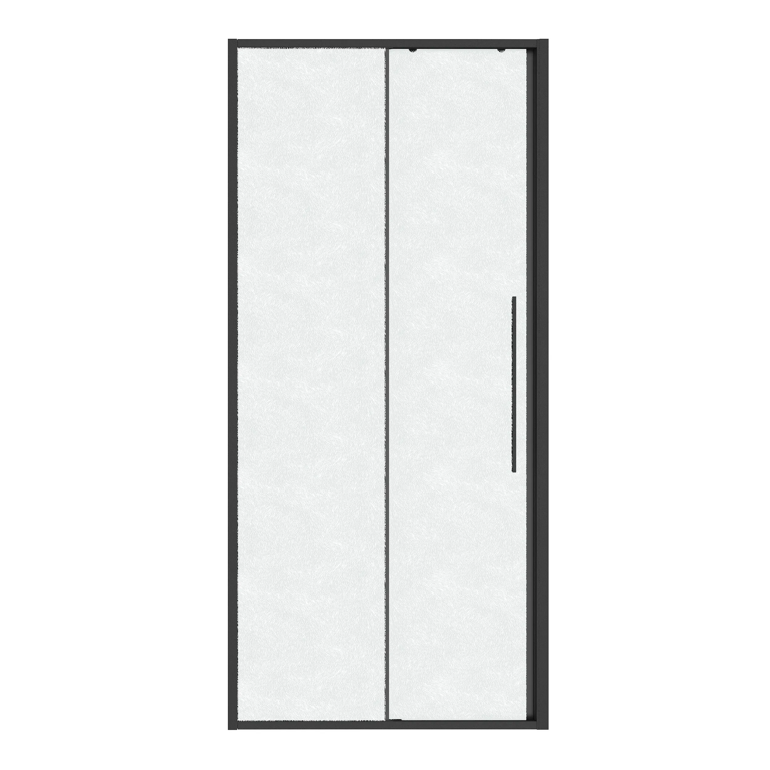 Дверь в нишу Niagara Nova (100х195) графит,раздвижная влево,стекло шиншилла,1 место NG-34-L10CHGR 