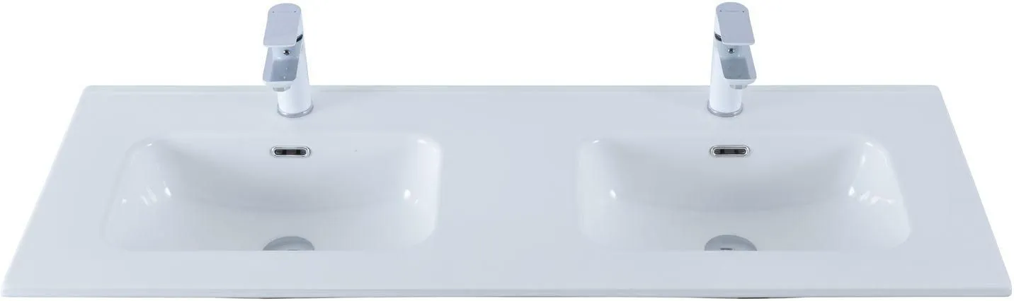 Раковина Aquanet Flat 120 (двойная) белая в магазинах СантехГид